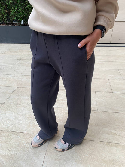 Suit Travel Oversize (Hoodie + Wide Leg Pants Classy)